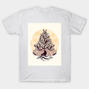 Japanese Art - Gold Tree T-Shirt